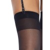 Rhinestone Garter Belt - One Size - Black