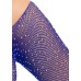 Rhinestone Snap Crotch Bodysuit - One Size - Royal Blue Rhinestone Snap Crotch Bodysuit - One Size - Royal Blue