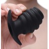 Hive Ass Tunnel Silicone Ribbed Hollow Anal Plug - Medium