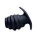 Hive Ass Tunnel Silicone Ribbed Hollow Anal Plug - Medium