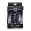 Hive Ass Tunnel Silicone Ribbed Hollow Anal Plug - Medium