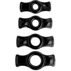 Titanmen Cock Ring Set - Black Titanmen Cock Ring Set - Black