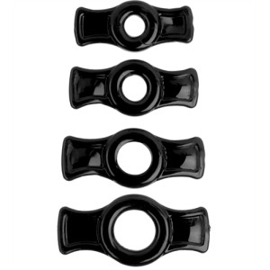 Titanmen Cock Ring Set - Black Titanmen Cock Ring Set - Black