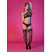 Sexy Time Halter Bandeau and Panty Set - Black -  L/xl