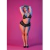 Sexy Time Triangle Bra and Cheeky Short Set - Black - S/m