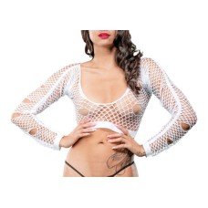 Mixed Hole Design Crotchless Leggings - One Size - White Mixed Hole Design Crotchless Leggings - One Size - White