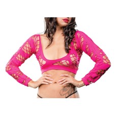 Wild Design Mesh Crotchless Leggings - One Size - Pink Wild Design Mesh Crotchless Leggings - One Size - Pink