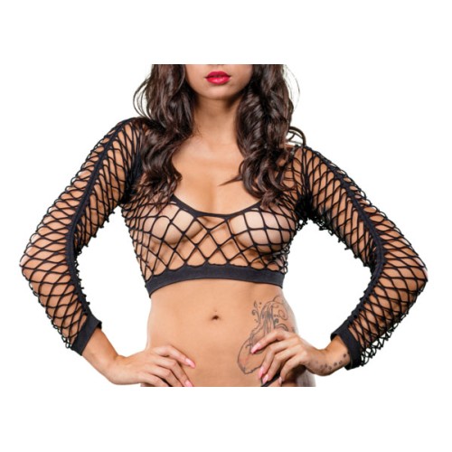 All Over Mesh Crotchless Leggings - One Size - Black All Over Mesh Crotchless Leggings - One Size - Black