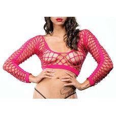 All Over Mesh Crotchless Leggings - One Size - Pink All Over Mesh Crotchless Leggings - One Size - Pink
