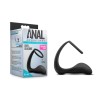 Anal Adventures - Platinum - Cock Ring Plug - Black