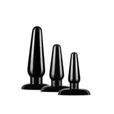 Anal Adventures - Basic Plug Kit - Black Anal Adventures - Basic Plug Kit - Black