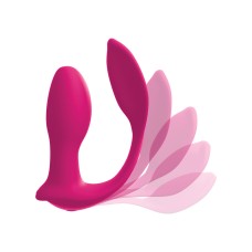 Threesome Double Ecstacy Silicone Vibrator - Pink Threesome Double Ecstacy Silicone Vibrator - Pink