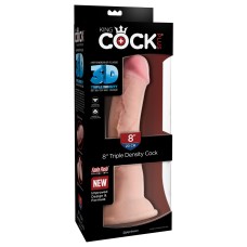King Cock Plus Triple Density 8 Inch Cock - Light