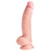 King Cock Plus Triple Density 8 Inch Cock With Balls - Flesh