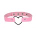 Dark Heart Chrome Heart Choker - Pink Dark Heart Chrome Heart Choker - Pink