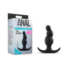 Anal Adventures Platinum - Stacked Plug - Black Anal Adventures Platinum - Stacked Plug - Black