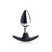 Dark Invader Metal and Silicone Anal Plug - Medium