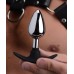 Dark Invader Metal and Silicone Anal Plug - Medium