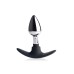 Dark Invader Metal and Silicone Anal Plug - Small
