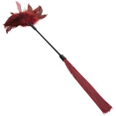 Sex and Mischief Enchanted Feather Tickler - Burgundy