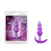 B Yours - Triple Bead Anal Plug - Purple B Yours - Triple Bead Anal Plug - Purple