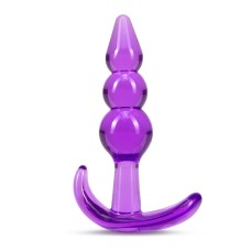 B Yours - Triple Bead Anal Plug - Purple B Yours - Triple Bead Anal Plug - Purple