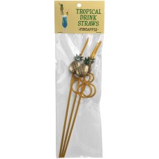 Tropical Drinking Straws - Pineapple - 3 Pack Tropical Drinking Straws - Pineapple - 3 Pack
