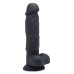 Power Pecker 7 Inch Silicone Dildo With Balls - Black
