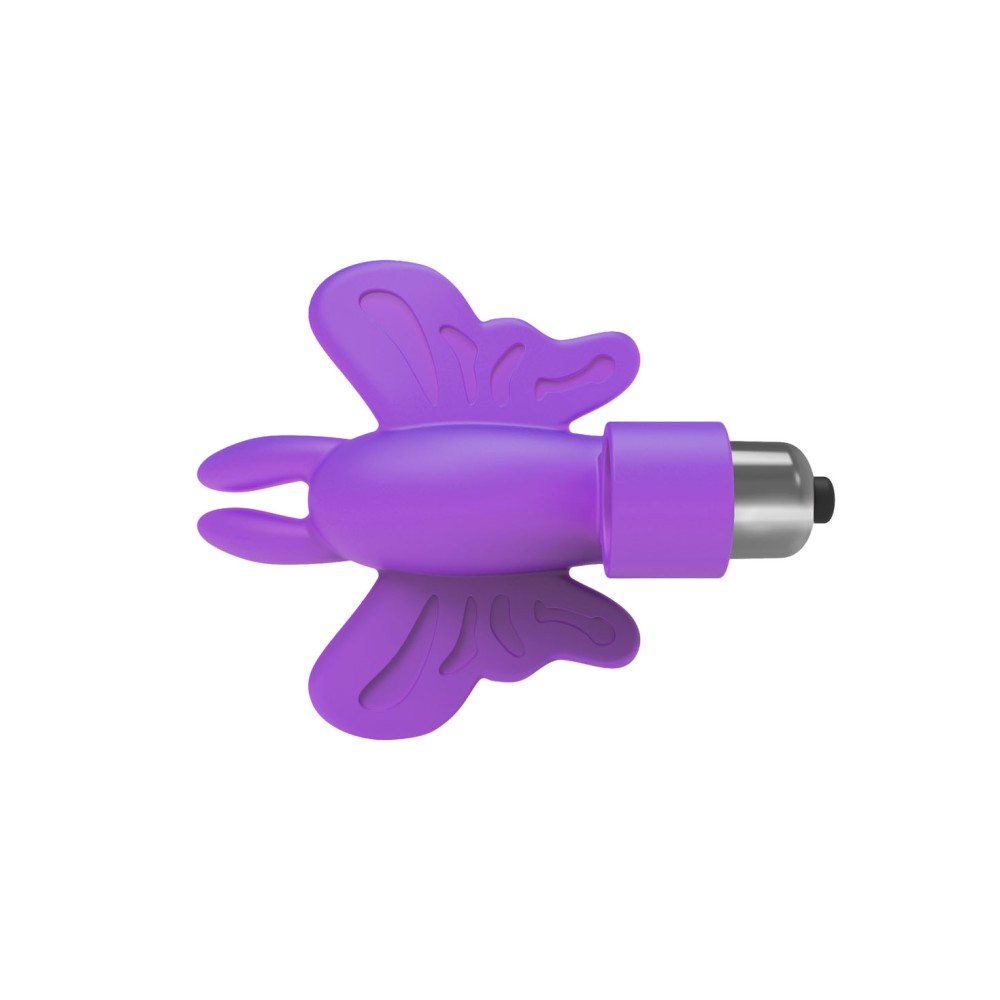 The 9's Flirt Finger Butterfly Finger Vibrator - Purple