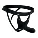 Hollow Silicone Dildo Strap-on - Black