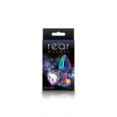 Rear Assets - Multicolor Heart - Small - Clear Rear Assets - Multicolor Heart - Small - Clear