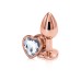 Rear Assets - Rose Gold Heart - Small - Clear Rear Assets - Rose Gold Heart - Small - Clear
