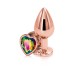 Rear Assets - Rose Gold Heart - Medium - Rainbow Rear Assets - Rose Gold Heart - Medium - Rainbow