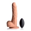 10x Groove Harness with Vibrating & Rotating Dildo - Flesh