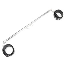 Expandable Spreader Bar Set 24 Inches - 36 Inches With Detachable Leatherette Cuffs Expandable Spreader Bar Set 24 Inches - 36 Inches With Detachable Leatherette Cuffs