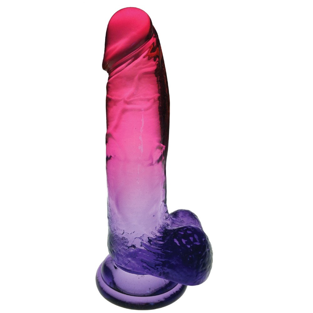 Shades - 8 Inch Gradient Dong - Pink and Plum