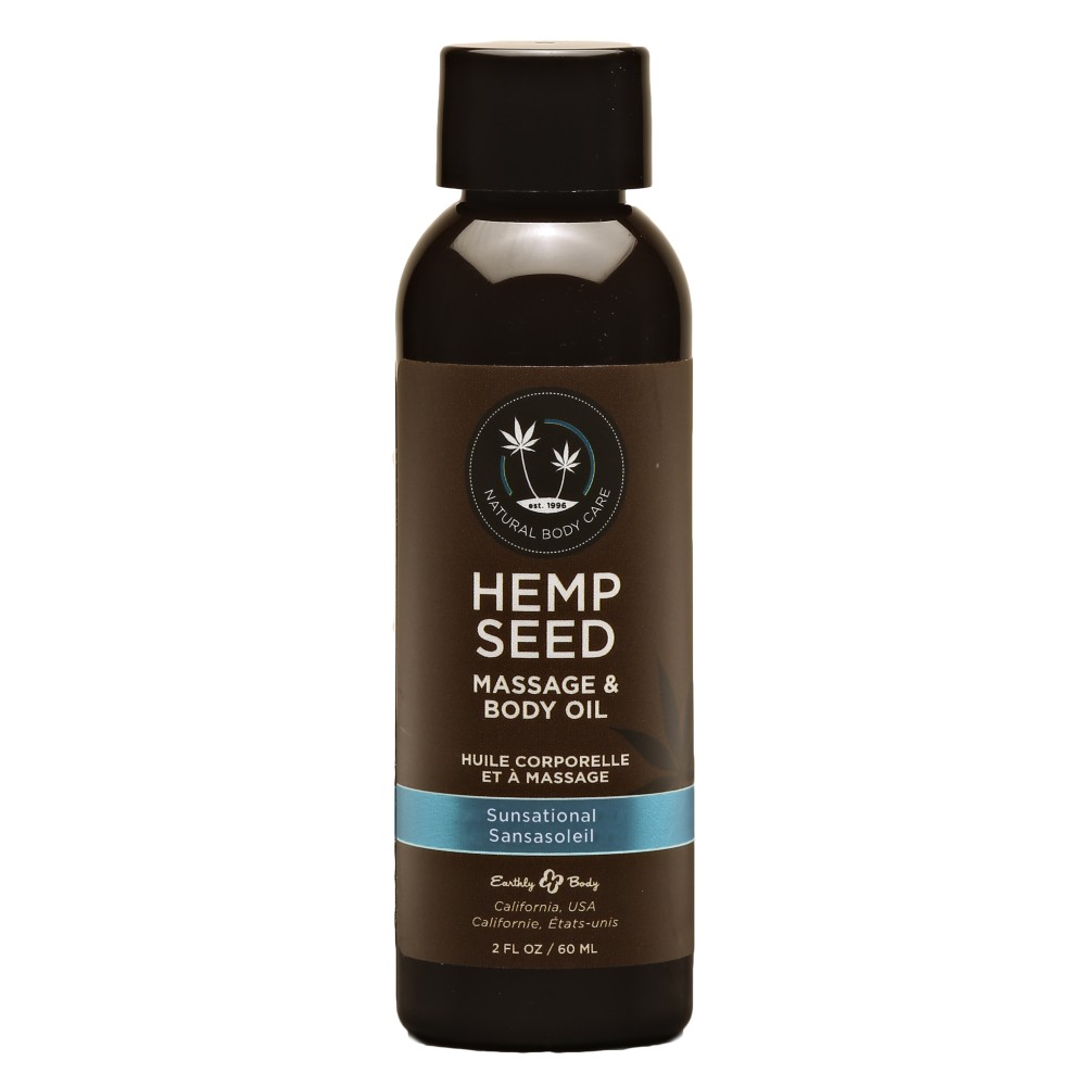 Hemp Seed Massage and Body Oil - Sunsational 2 Fl. Oz/ 60ml