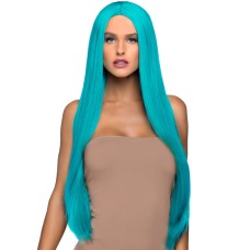 33 Inch Long Straight Center Part Wig - Turquoise 33 Inch Long Straight Center Part Wig - Turquoise