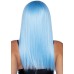 24 Inch Long Straight Bang Wig Blue 24 Inch Long Straight Bang Wig Blue