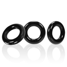 Willy Rings 3-Pack Cockrings - Black Willy Rings 3-Pack Cockrings - Black