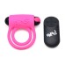 Bang - Silicone Cock Ring and Bullet With Remote Control - Pink