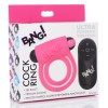 Bang - Silicone Cock Ring and Bullet With Remote Control - Pink