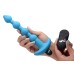 Bang - Vibrating Silicone Anal Beads and Remote  Control - Blue