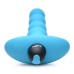 Bang - Vibrating Silicone Anal Beads and Remote  Control - Blue