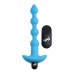 Bang - Vibrating Silicone Anal Beads and Remote  Control - Blue