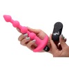 Bang - Vibrating Silicone Anal Beads and Remote Control - Pink
