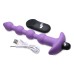 Bang - Vibrating Silicone Anal Beads and Remote Control - Purple