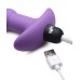 Bang - Vibrating Silicone Anal Beads and Remote Control - Purple