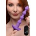 Bang - Vibrating Silicone Anal Beads and Remote Control - Purple