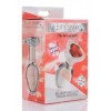 Red Heart Gem Glass Anal Plug - Medium